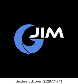 Plantilla inicial del logotipo de la letra de JIM para el negocio, la moda, las finanzas, el marketing, la marca, la compañía etc