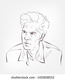 Jim Jarmusch Vector Sketch Portrait Illustration