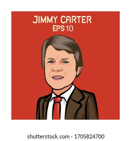 Jimmy Carter Cartoon, Is The 39th President Of The United States.