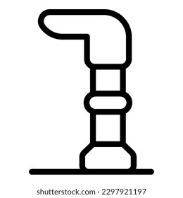 vector de contorno de icono de la barra de colaboraciones de Jimmy. Herramienta de robo. Mano tendida