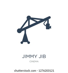 jimmy jib icon vector on white background, jimmy jib trendy filled icons from Cinema collection, jimmy jib vector illustration