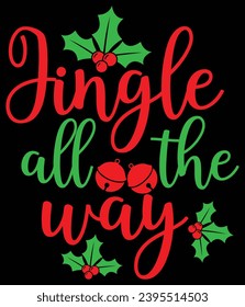 Archivo vectorial EPS "Jingle all way"