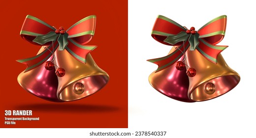 Jingle bell 3d objek xmas