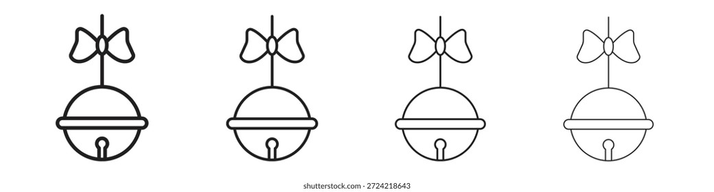 Jingle Glocke Symbol Set Vektor eps10. Illustration, Logo Symbol Piktogramm Vorlage