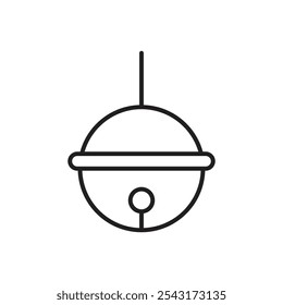 Jingle bell icon. simple vecor icon.