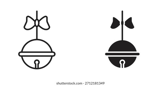 Jingle bell icon in vector. Logotype