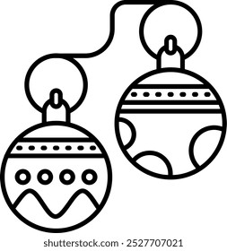 Jingle bell Line vector Icon Design