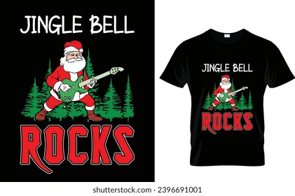 Jingle Bell  Rocks  Christmas t-shirt design vector 