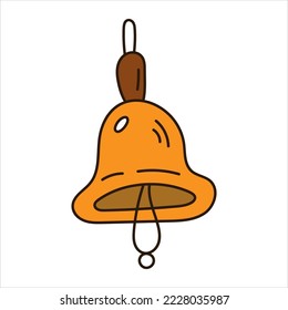 Jingle bell. Single doodle element