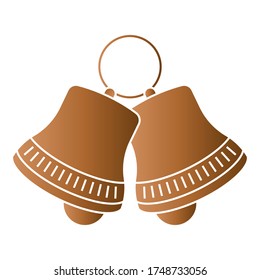 Icono de color de jingle/sleigh para aplicaciones o sitio web