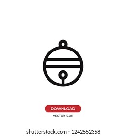 Jingle bell vector icon