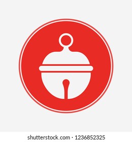 Jingle bell vector icon sign symbol