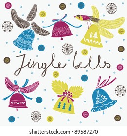 Jingle bells. Christmas background
