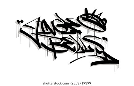 JINGLE BELLS graffiti tag style design