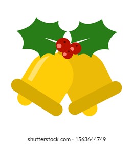 jingle bells isolated flat vector icon