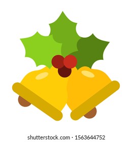 jingle bells isolated flat vector icon