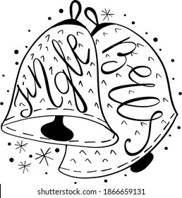 Jingle bells quote, Typographic hand written phrase, Calligraphic, Christmass wishes, Vector illustration, Abstract. Festive banner, EPS
