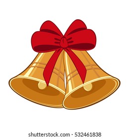 Jingle bells with red bow