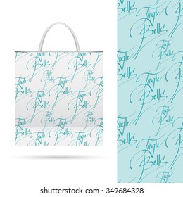 jingle bells.Holiday pattern over paper package.  Seamless pattern. Vector EPS File contains seamless patterns under clipping mask and in swatches.