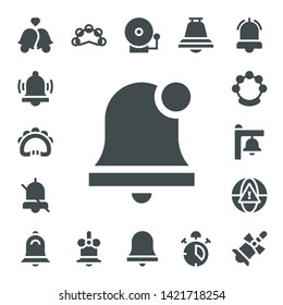 jingle icon set. 17 filled jingle icons.  Simple modern icons about  - Bells, Alarm, Tambourine, Alarm bell, Bell