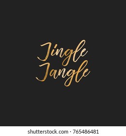 Jingle Jangle Background, Jingle Jangle Background, Christmas Background, Holiday Card, Handwritten Christmas Card, Vector Illustration Background