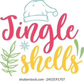  Jingle shells tropical design and digital file