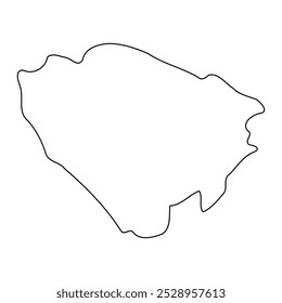 Jinja District map, administrative division of Uganda. Vector illustration.