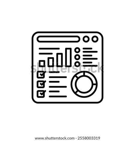 JIRA Outline Icon, Vector illustration