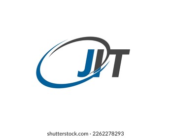 JIT letter creative modern elegant swoosh logo design
