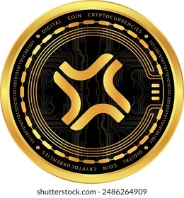 jito cryptocurrency drawings on abstract background. 3d illustrations.