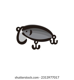 Jitterbug - Fishing lure icon (Hand draw color version)