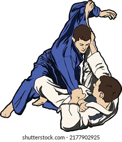 Jiu Jitsu Fighting Martial Arts