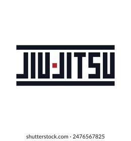 Jiu jitsu logo icon sign Sport emblem Modern design