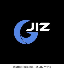 Plantilla inicial del logotipo de la letra de JIZ para el negocio, la moda, las finanzas, el marketing, la marca, la compañía etc