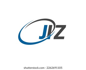 JIZ letter creative modern elegant swoosh logo design