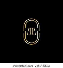Plantilla de diseño de logotipo de letras modernas creativas JJ
