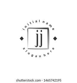 JJ Initial beauty monogram logo vector