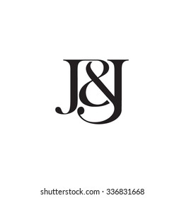 J&J Initial logo. Ampersand monogram logo