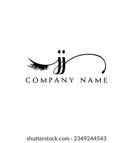 JJ-Logo-Logo-Logo-Wimpernvektor modern