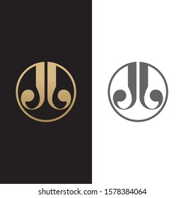 JJ initial logo luxury design