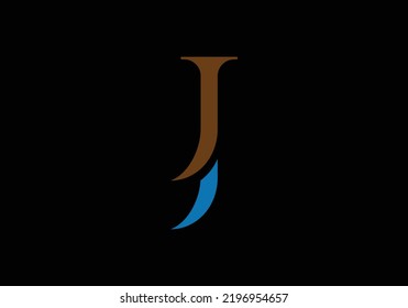 JJ Letra monograma inicial j j Modelo de diseño Vector Carta J y J Diseño de logotipo