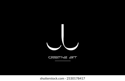 JJ, J abstract letters logo monogram