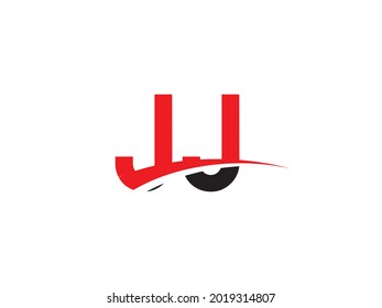 Plantilla de diseño de logotipo inicial de la carta JJ
