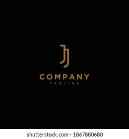 The JJ letter initial logo is elegant and modern