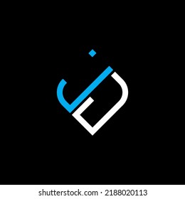 JJ letter logo creative design with vector graphic