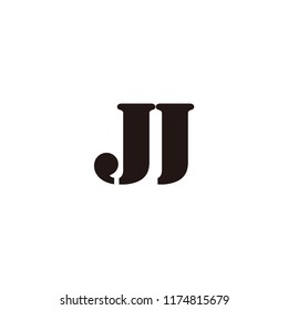 jj letter vector logo
