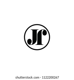 jj letter vector logo. jr letter vector logo