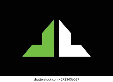 JJ OU LL letra inicial logotipo vetor ícone de ilustração para empresa, negócio.
