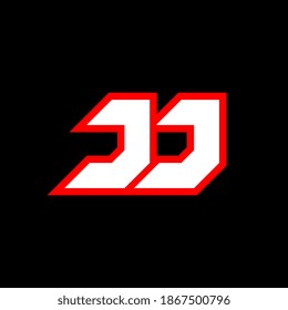 Diseño del logo de JJ. Logotipo JJ para juegos, deportes, tecnología, digital, comunidad o negocio. 