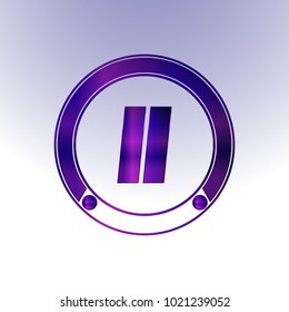 JJ Logo, Metal Logo, purple Logo, Monogram